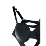 Womens Curve By Sunsets Black Halter Bikini Top 16W Photo 3