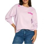 Wildfox New  Dogs Love Me Sweatshirt WF005839 Orchid Patal Purple Pink Sz xxl Photo 12