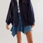 Free People  Keepin' On Trucker Shirt jacket Photo 5