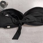 Bar III NWT Amavi Black Bandeau Twisted Front Swim Bikini Top XS Photo 1