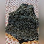 Adrianna Papell NWT Vintage 90s 100% Silk Fully Beaded Sleeveless Top Size S Photo 1