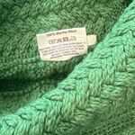 SAOL Aran Irish Sweater 100% Merino Wool Ireland Fisherman Cable Knit XXL Green Photo 5