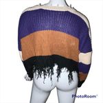 Love j color block frayed cropped sweater Photo 4