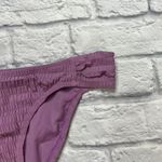 Jessica Simpson  Shirred Smocked Bikini Bottom Size M Rose Dust Purple NEW Photo 2