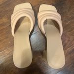 Open Edit  Sheena Puff Beige Slip On Heels Photo 2