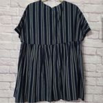 Listicle Sunkissed Babydoll Dress Navy ,Green Stripe Large NWOT Photo 4