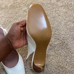 Calvin Klein  Reeda White Patent Slingback heels Photo 2