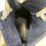 Airwalk Sneaker Womens 10 Navy Denim Embroidered Flowers Lace Up High Top Shoes Photo 6