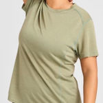 Allbirds NWT  XXL Women Short Sleeve Top Shirt Hazel Cargo Sage Green Natural Run Photo 0