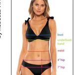 BECCA by Rebecca virtue Becca Pucker Up Cutout Ribbed One Piece Swim Orange Large Photo 6