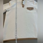 J.Crew NWT Quilted Snap-Front Pullover Size L / Color Ivory Photo 10