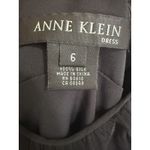 Anne Klein  Silk Dress Long Sleeve Sheer Black Cocktail Party Dress Size 6‎ Photo 2