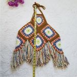 Free People Summer Love Crochet Halter Top Size M/L can wear 2 different ways Photo 9
