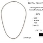 Sterling Silver looks real! , CZ tennis necklace, 24.1g Photo 15