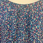 st. john's bay St John Bay Blue Women Floral Button Down Blouse Size 1X Photo 4