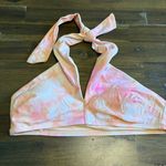 Aerie  Tie Dye Pink Tan Halter Bikini Top Swimsuit Swim Cute Small Photo 0