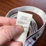 Champion White Cadet Repeating Logo D-Ring Skinny Belt - One Size - Extra Long Photo 3