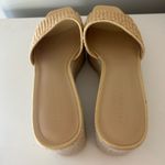 Veronica Beard  Beige Gable Slip On Platform Espadrille Sandals Size 10 Photo 4