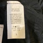 Luxe Black Asymmetrical Hem Lightweight Dressy Long Tank Top Women Sz L Photo 6