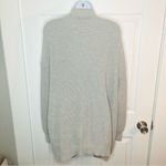 Tahari Gray Cotton Luxe Open Front Cardigan Pockets M Photo 6