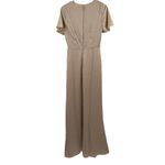 Show Me Your Mumu Rome Twist Gown Dress SZ Extra Small Champagne Luxe Satin Maxi Photo 4