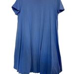 ZARA  Blue Puff Swing Flowy Flounce Shirt Dress Size Small EUC #1770 Photo 0