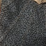 NWOT denim leopard print crescent bag Blue Photo 3