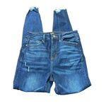 Simple Society  Distressed Jeans Raw Hem Blue Size 5 NWT Photo 2