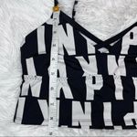 PINK - Victoria's Secret PINK VICTORIA’S SECRET Ultimate Unlined Bralette XS Black White Graphic Photo 11