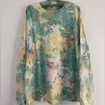 Disney Walt  World Pastel Tie Dye Oversized Pullover Sweatshirt Photo 0