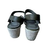 Eileen Fisher Winnie olive green tumbled leather wedge espadrilles shoes Sz 9 Photo 3