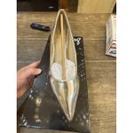 Sam Edelman Women's Dori Pump Kitten Heel Shiny Silver Size 7 Pointed Toe Photo 3