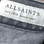 All Saints Ivy Destroy Boy Black Cropped Distressed Jeans 25 Photo 4