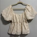 Altar'd State Altar’d State Puff Sleeve Floral Baby Doll Blouse Size Small Photo 6