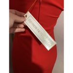 Dress the Population  Sandy Midi Dress Red Sleeveless Sheath Size XS Photo 6