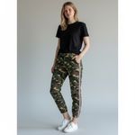 Sundry  Camo Pants with Rainbow Stripe Accents Size 30 NWT Lightweight Summer Photo 6