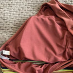 Aerie  Brown High Neck Sports Bra Size Large Photo 5