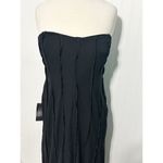 Ann Taylor  Exposed Seam Sleeveless Maxi Gown Cocktail‎ Dress Silk Black Size 12 Photo 4