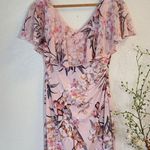Connected Apparel Connected Apparl Pink Floral  Dress Size 6 Photo 0