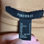 Forever 21 Camel Brown Long Sleeve Women's Tie Thin Sweatshirt Top Size Small Photo 1