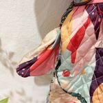 En Saison Floral Quilted Puff Sleeve Baby Doll Mini Dress Size Small NWT Blue Photo 4