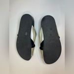 barney's new york Crisscross-Strap Metallic Leather Slide Sandals Size 8.5 Photo 7