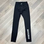 Gymshark Fraction Graphic Logo Leg High Rise Athletic Leggings Black Small Photo 4