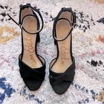 Sam Edelman Yancy Black Suede Block Heel Ankle Strap Sandal Heels 8 Photo 4