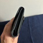 Dooney & Bourke Luca Continental Black Italian Pebbled Leather Red Lined Wallet Photo 9