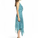 Leith  Womens Sleevless Ruffle Neck
Floral Wrap Midi Dress Teal
Small Photo 3