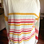 Talbots  Stripe Sweater Womens Size XL Beach‎ Coastal Boatneck Long Sleeves Photo 0