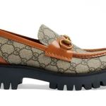 Gucci  GG Monogram Horsebit Lug Sole Loafer size 35.5 Photo 0