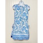 Lilly Pulitzer  Sammi Romper Dress Aqua Lounge Engineered Resort‎ White Blue 4 Photo 6