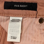 Lucky Brand Ava Short Fringe Raw Hem Frayed Mid Rise Jean Denim Pink Shorts 2/26 Bermuda Photo 6